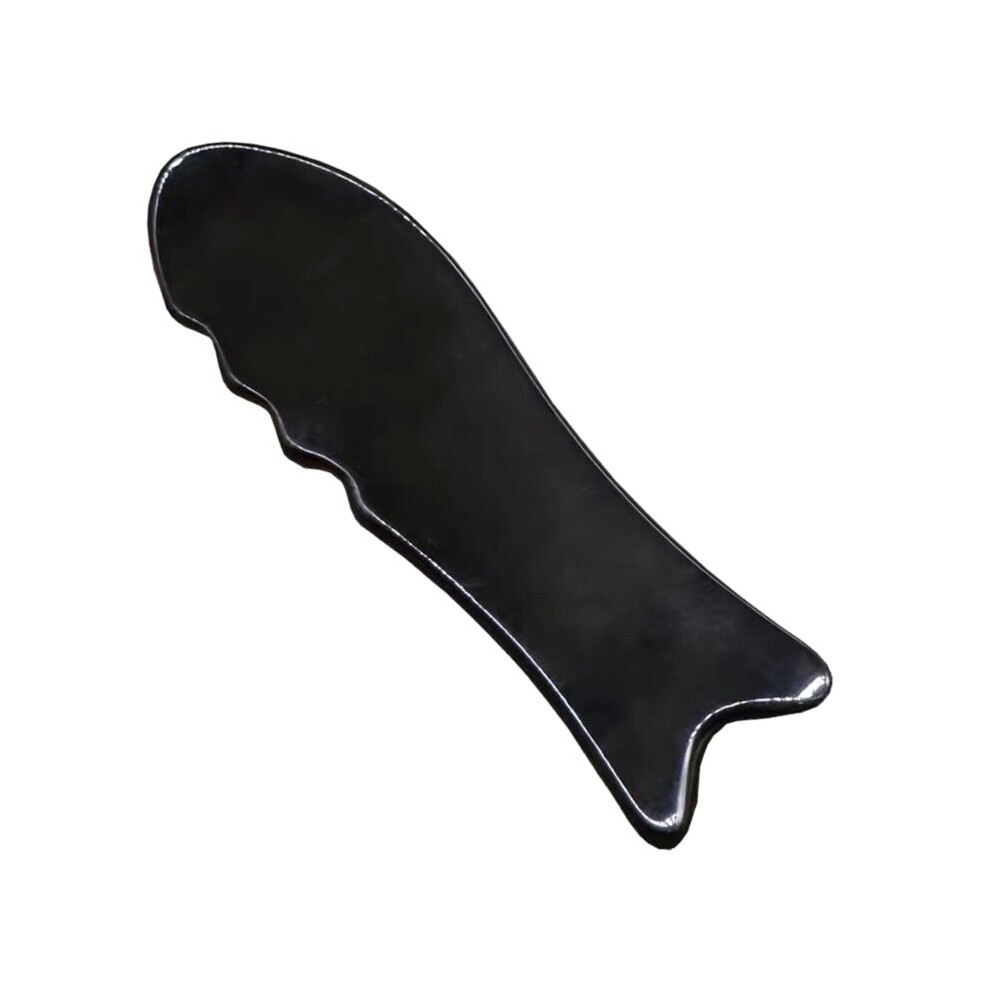 Dechoicelife Black (A-Big Fish) Water Buffalos Horn Gua Sha Massage Tool For Scraping For Facial And Body 28Ed