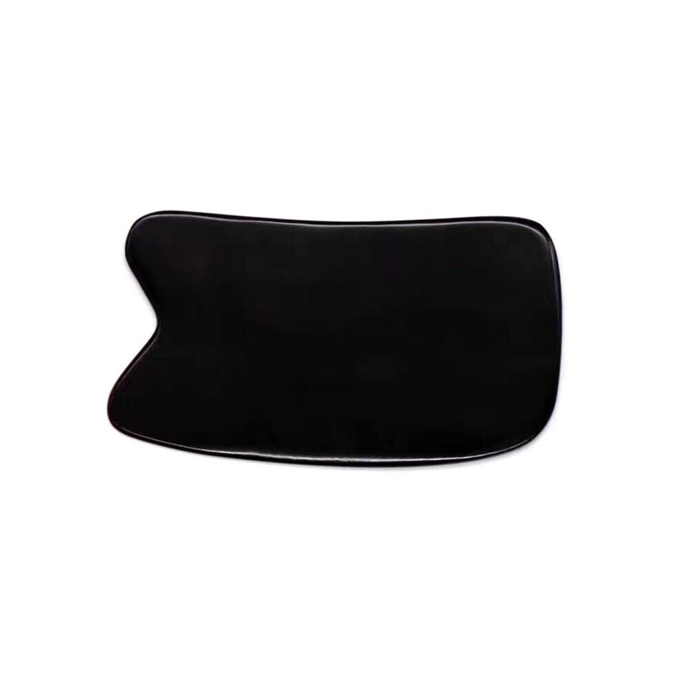 Dechoicelife Black (A-Four Party) Water Buffalos Horn Gua Sha Massage Tool For Scraping For Facial And Body 28Ed
