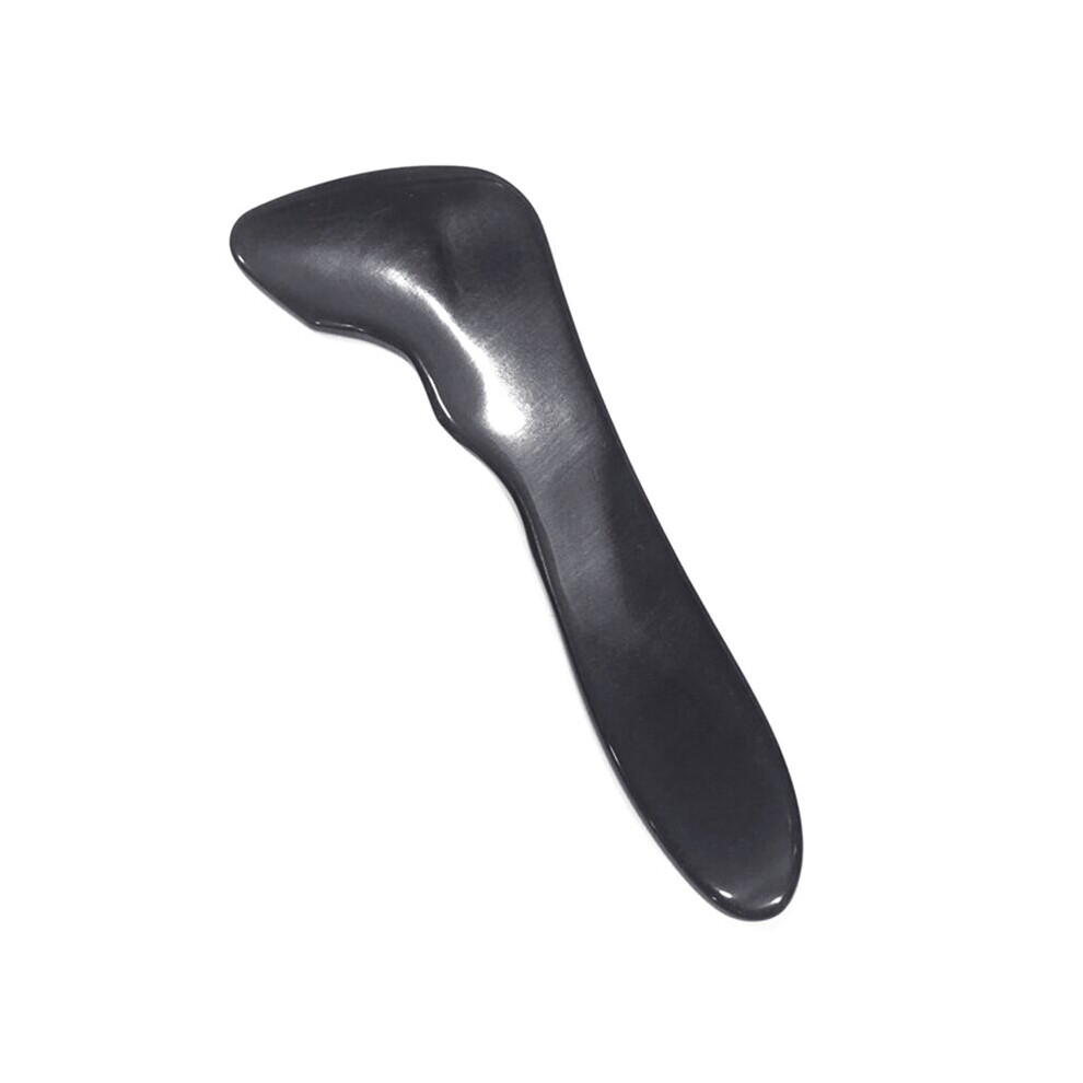 Dechoicelife Black (A-Thin 7 Words) Water Buffalos Horn Gua Sha Massage Tool For Scraping For Facial And Body 28Ed