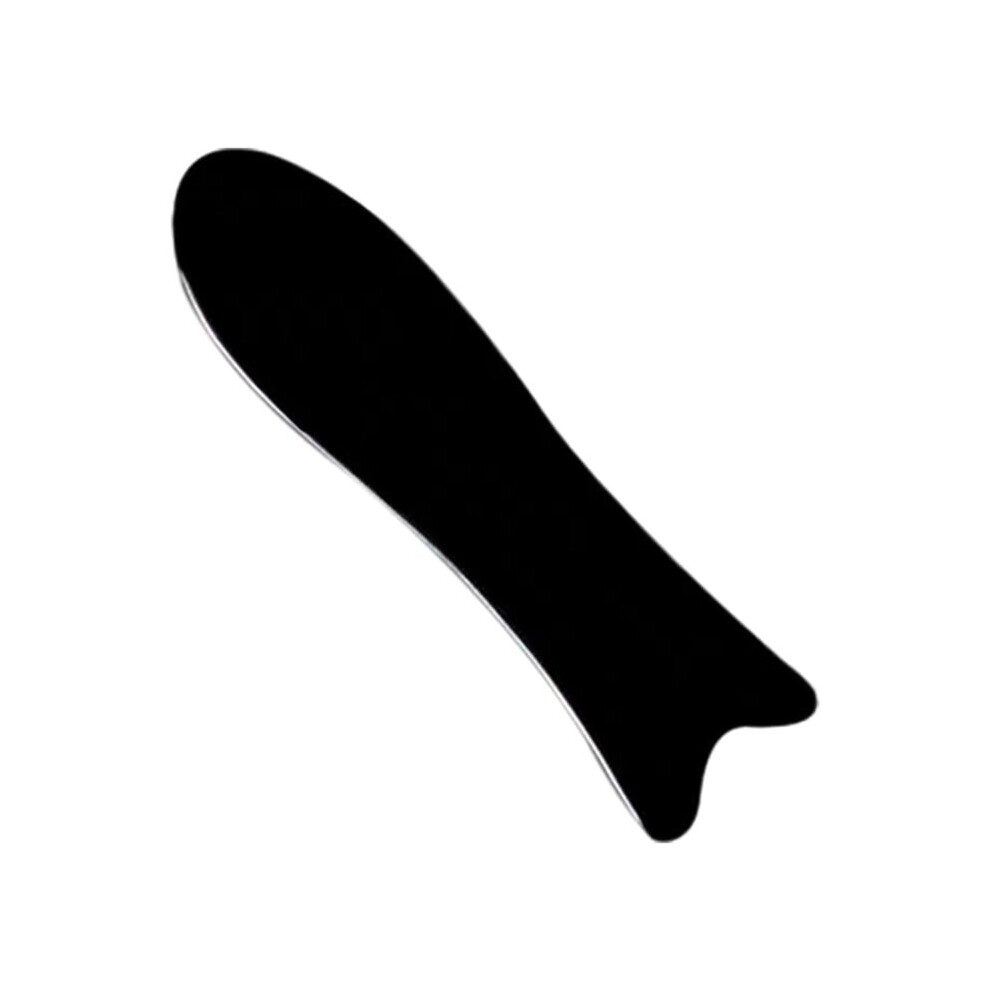 Dechoicelife Black (A-Fish Shaped) Water Buffalos Horn Gua Sha Massage Tool For Scraping For Facial And Body 28Ed