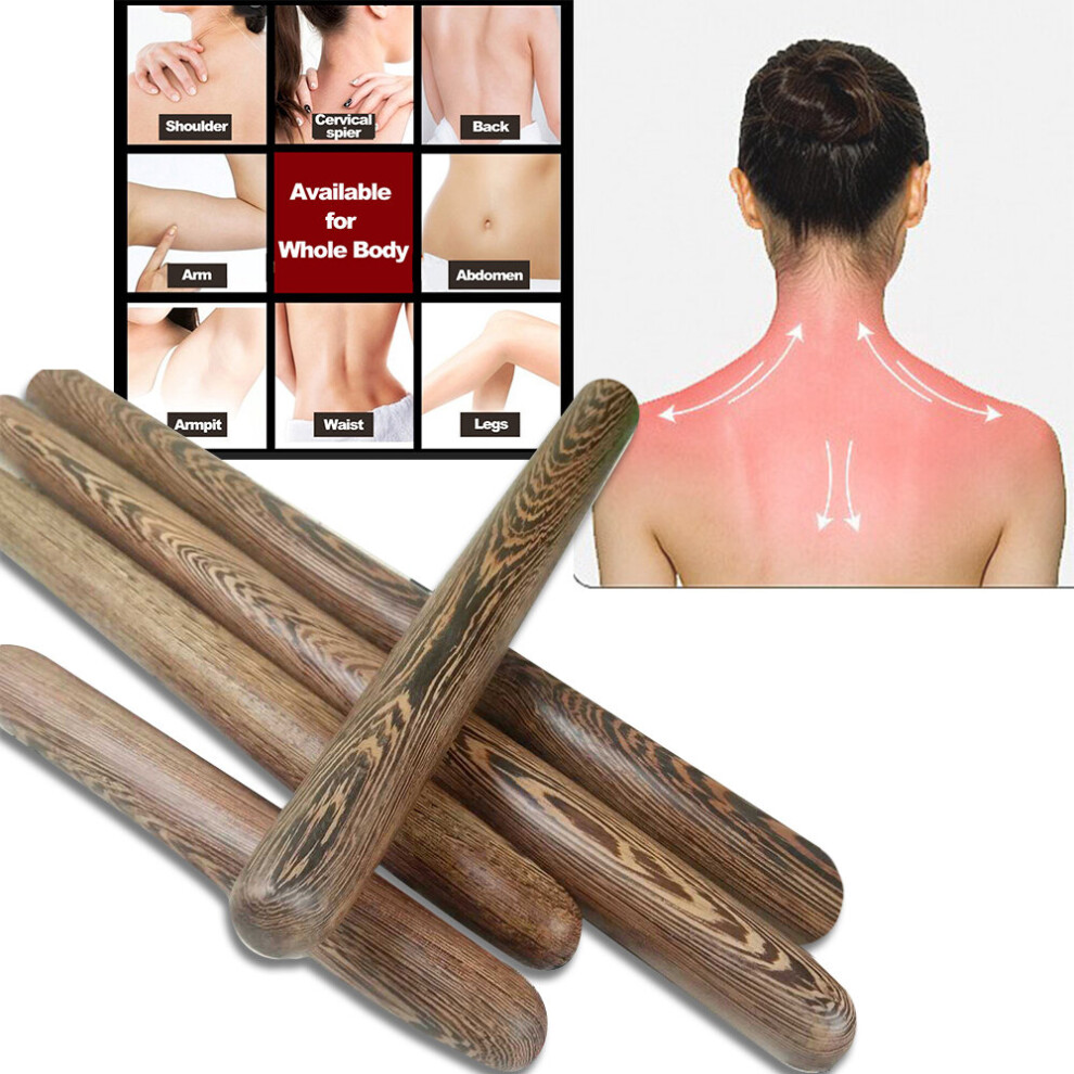Dechoicelife (A-50Cm Length) Wooden Massage Stick Acupressure Massage Press Therapy Back Neck Foot Reflexology Body Point Massage Guasha Scraping Health Care