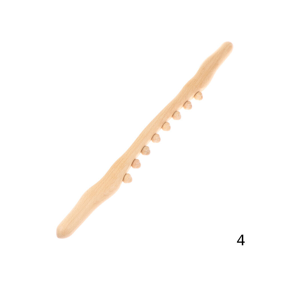 Dechoicelife (A-4) Massage Stick For Body Natural Carbonized Wood Scraping Massager Back Massager Spa Therapy Tool Point Treatment Guasha Relax