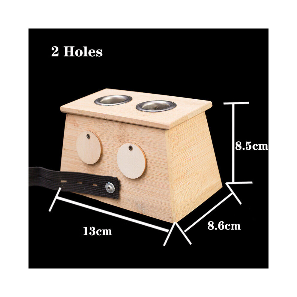 Dechoicelife (A-2 Holes) Moxibustion Box Nature Bamboo Burner Warm Acupuntura Massage Therapy Moxa Stick Body Acupoint Massager Health Care Relieve Pain