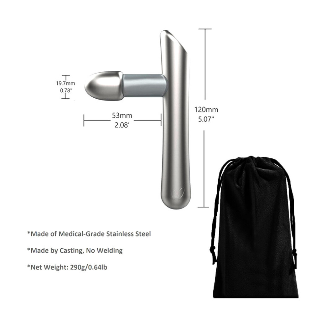 Dechoicelife (A-Type 2) Stainless Steel Trigger Point Massage Tool-Deep Tissue Reflexology Acupressure Massage Tools For Myofascial Release Relief Pain