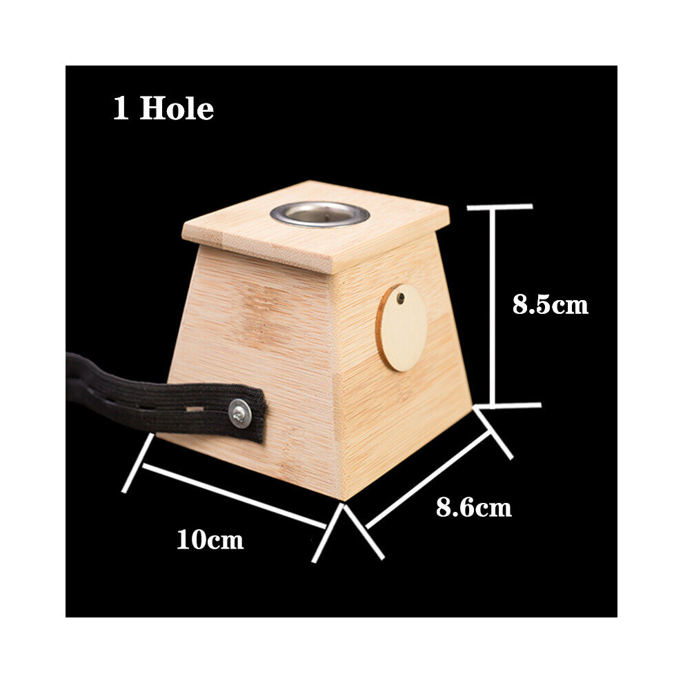 Dechoicelife (A-1 Hole) Moxibustion Box Nature Bamboo Burner Warm Acupuntura Massage Therapy Moxa Stick Body Acupoint Massager Health Care Relieve Pain