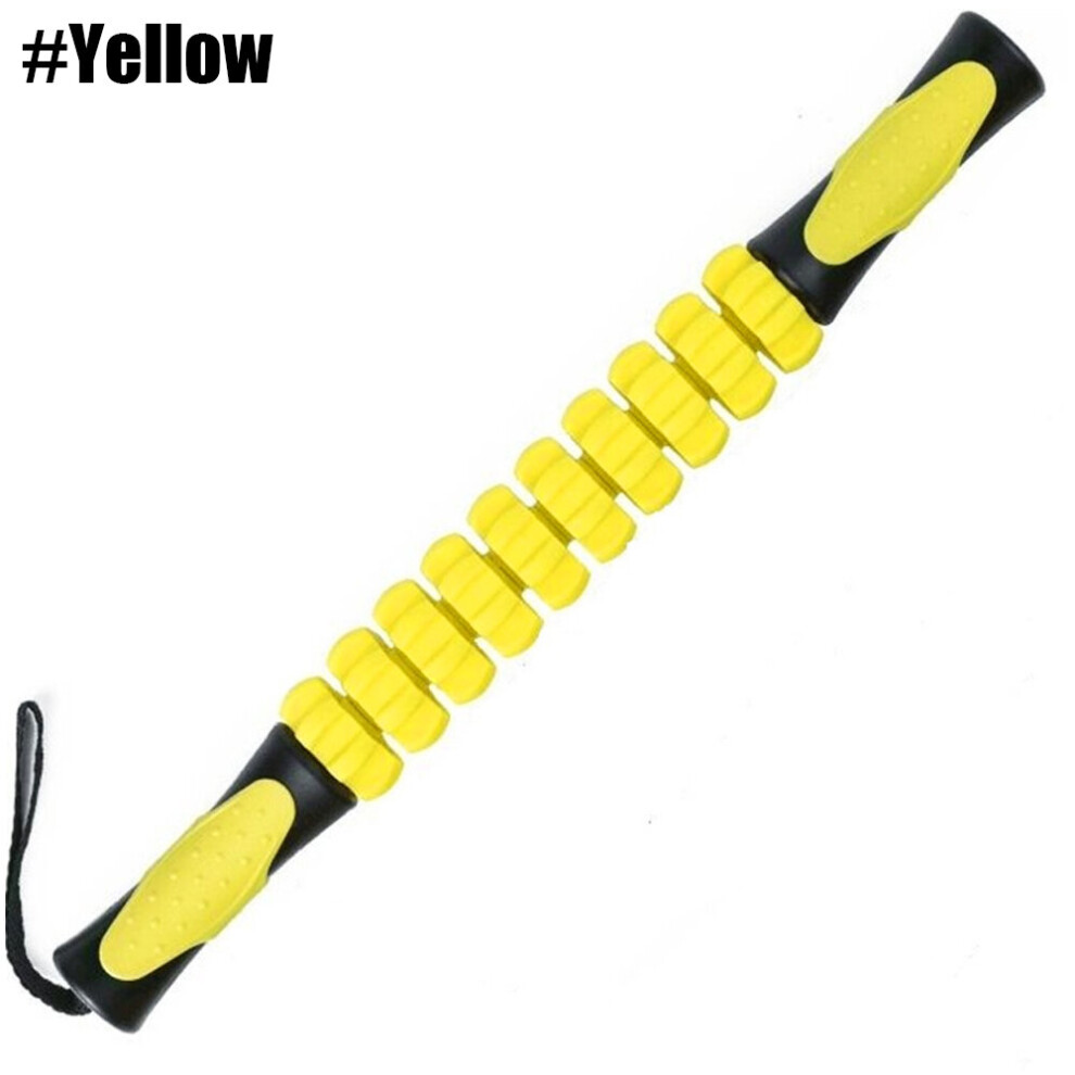 Dechoicelife Yellow (A-) Muscle Roller Massage Stick For Athletes,Deep Tissue Body Massage Tools,Back Leg Massager For Sore Muscle Pain Relief Recovery
