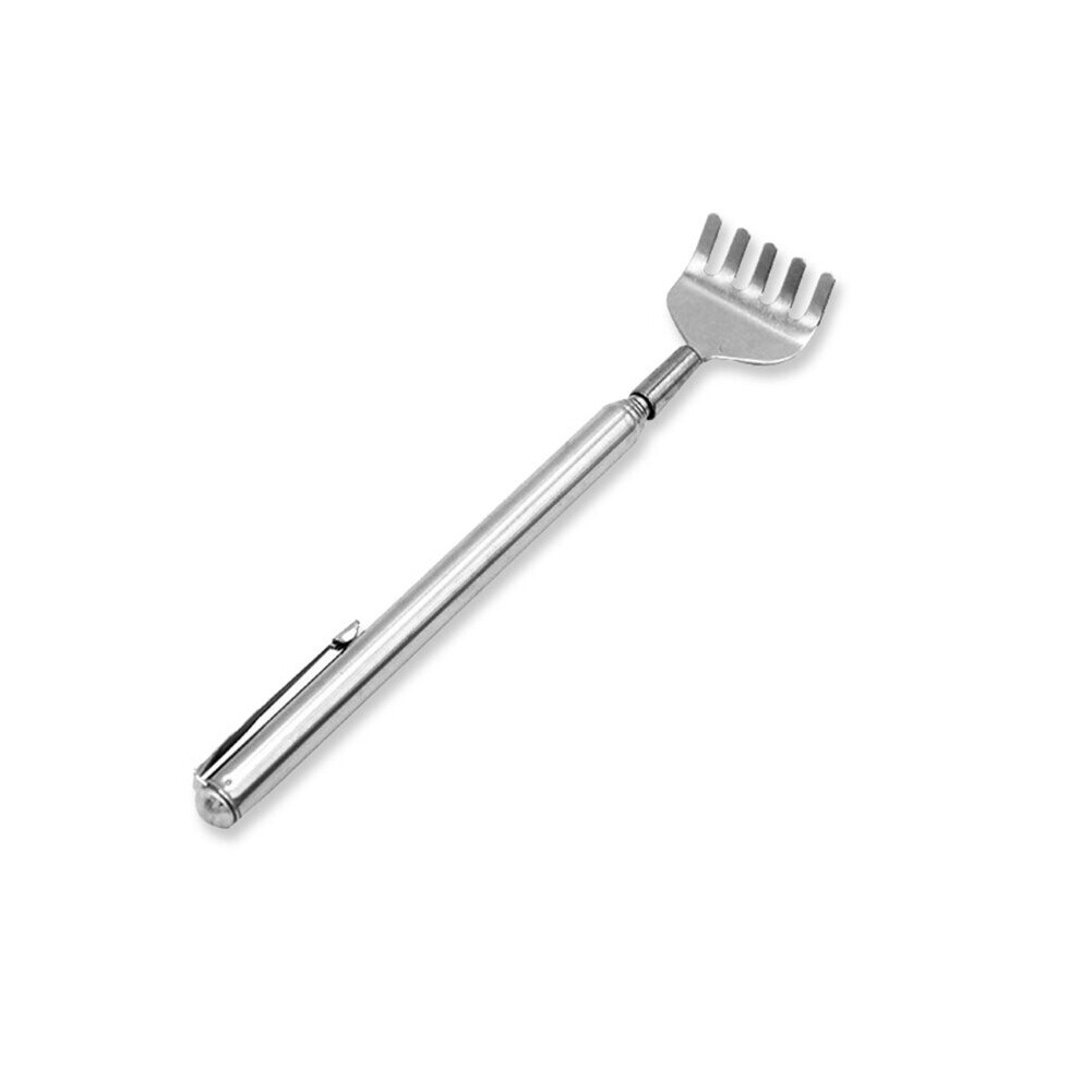 Dechoicelife Adjustable Back Scratcher Stainless Steel Back Massage Telescopic Anti Itch Claw Massager For Elders Tickle Stick