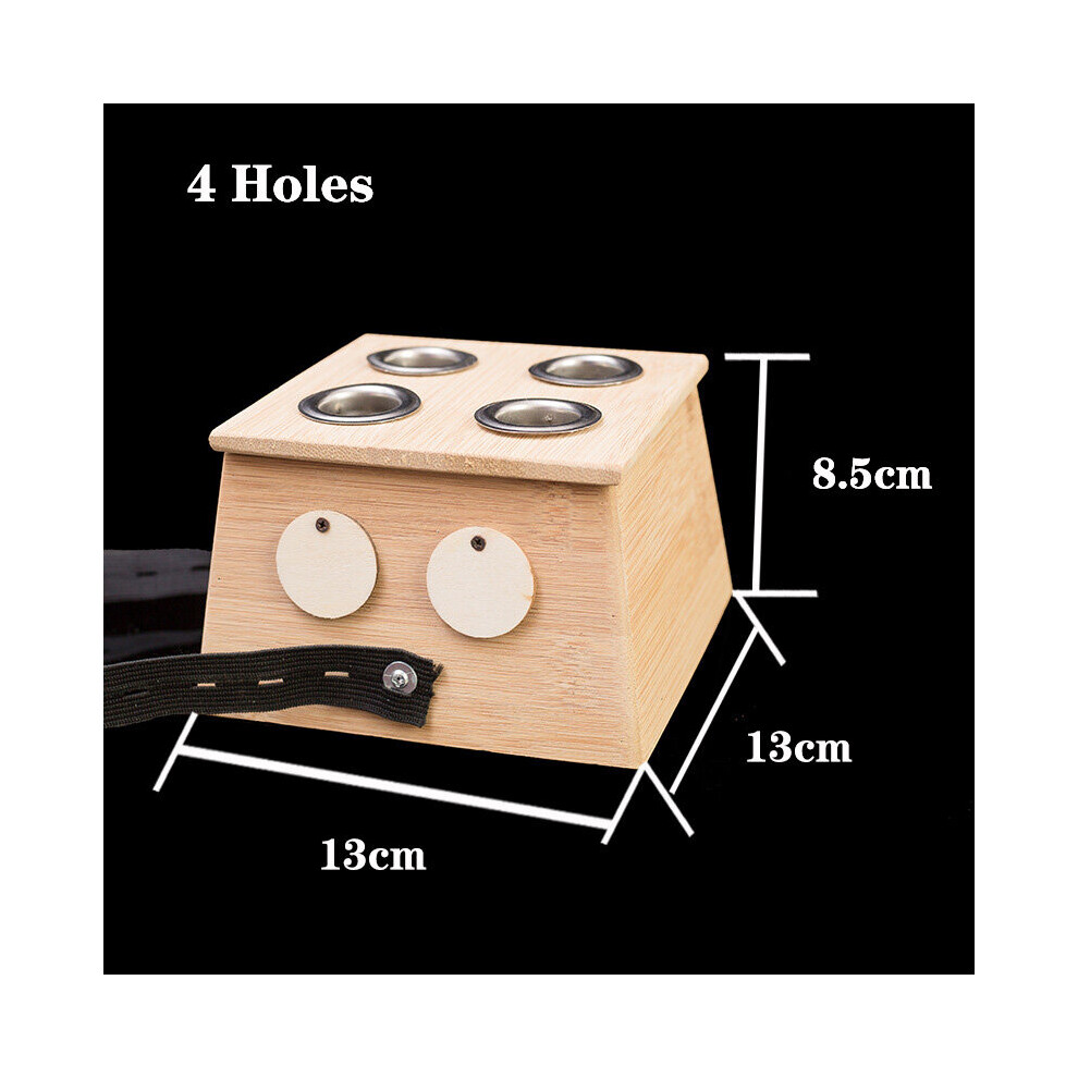 Dechoicelife (A-4 Holes) Moxibustion Box Nature Bamboo Burner Warm Acupuntura Massage Therapy Moxa Stick Body Acupoint Massager Health Care Relieve Pain