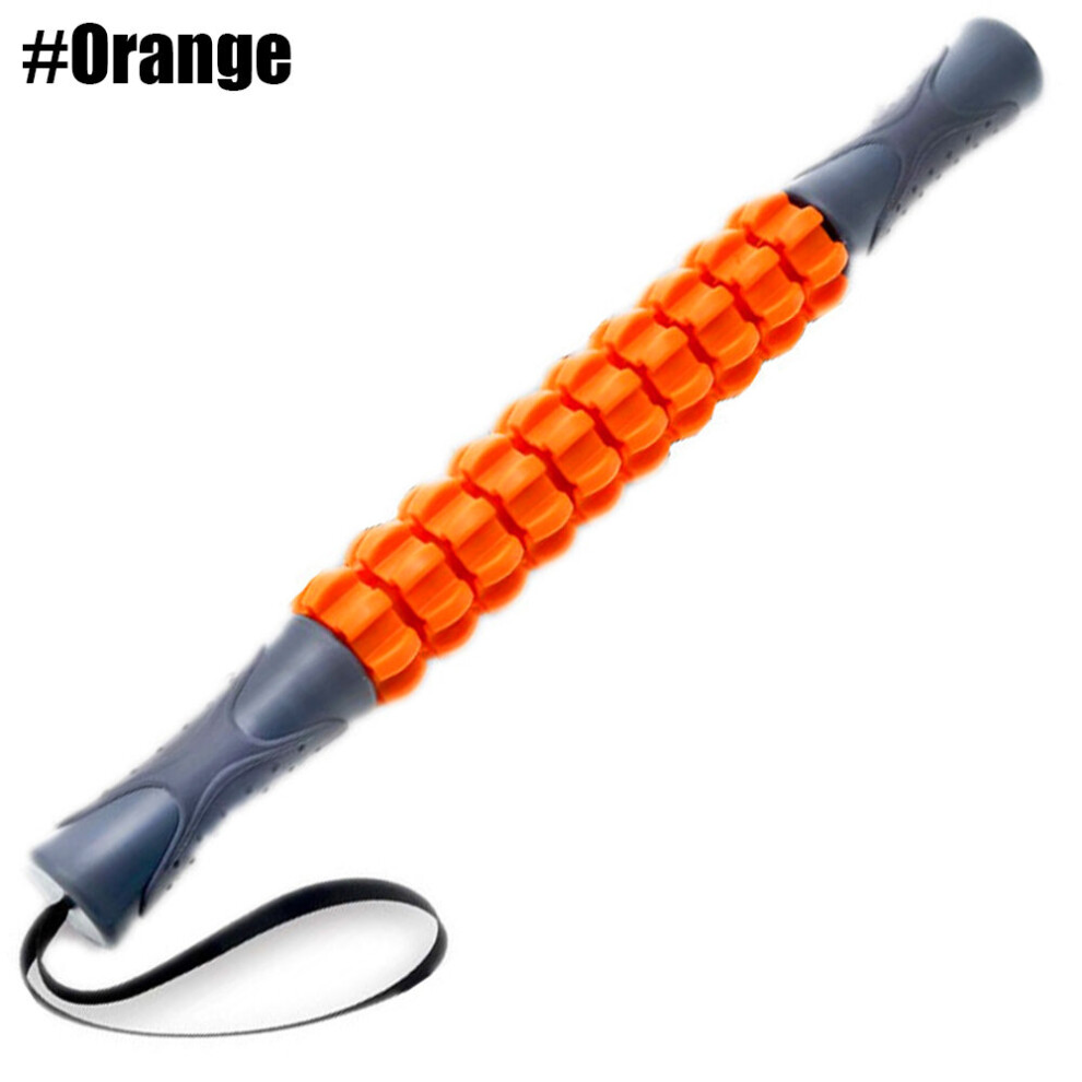 Dechoicelife Orange (A-) Muscle Roller Massage Stick For Athletes,Deep Tissue Body Massage Tools,Back Leg Massager For Sore Muscle Pain Relief Recovery