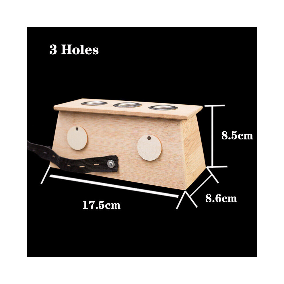Dechoicelife (A-3 Holes) Moxibustion Box Nature Bamboo Burner Warm Acupuntura Massage Therapy Moxa Stick Body Acupoint Massager Health Care Relieve Pain