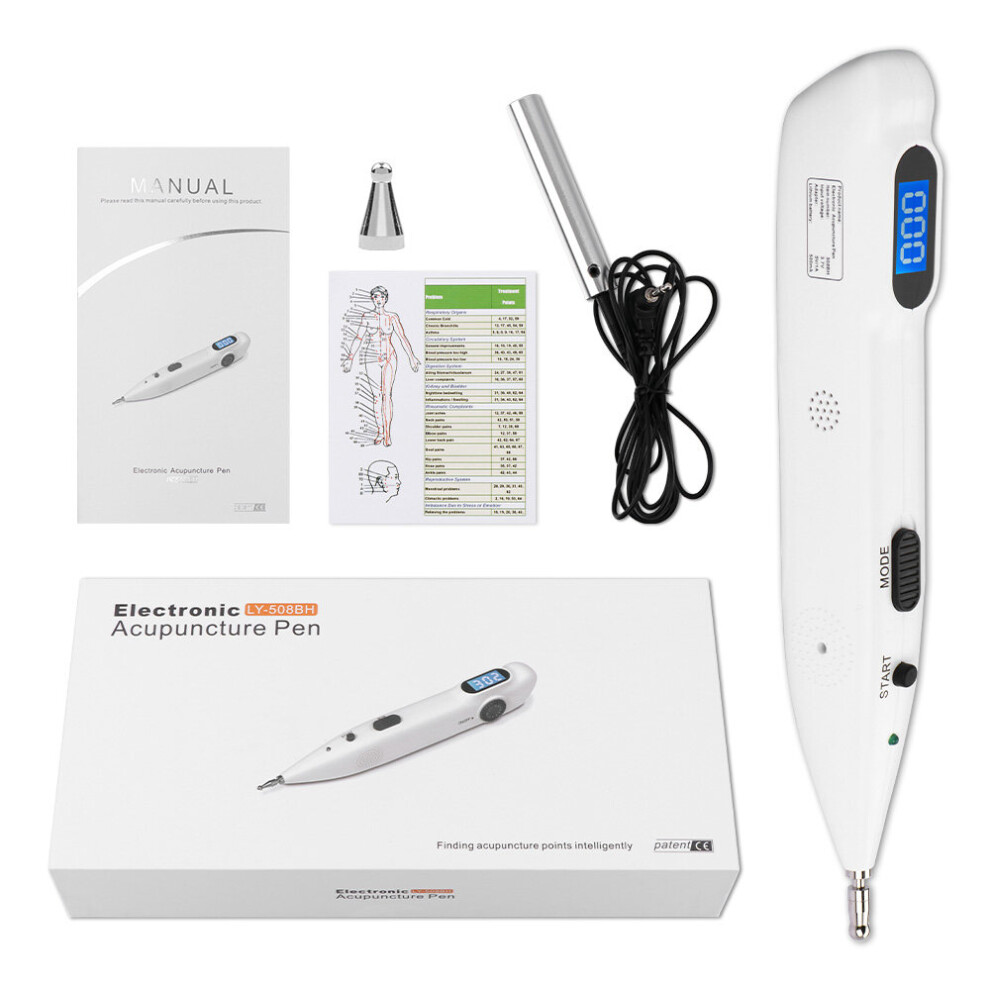 Dechoicelife (A-Type 2) Electronic Acupuncture Pen Tens Massage Pen Usb Rechargeable Electric Acupuncture Pen Massager Meridian Energy Body Back Massage