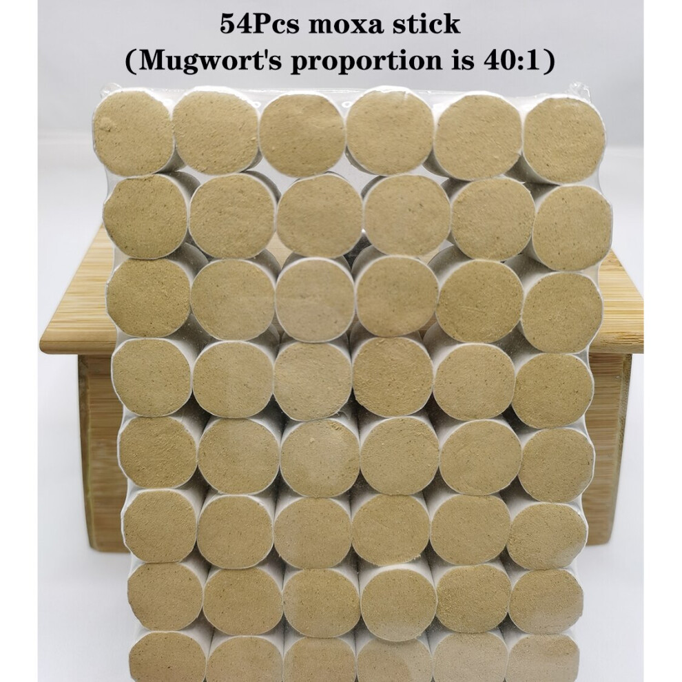 Dechoicelife (A-Moxa Proportion 40) Moxibustion Cylinder Warm Acupuncture Heat Therapy Body Massage Health Care Wild Mugwort Argy Wormwood Moxa Stick