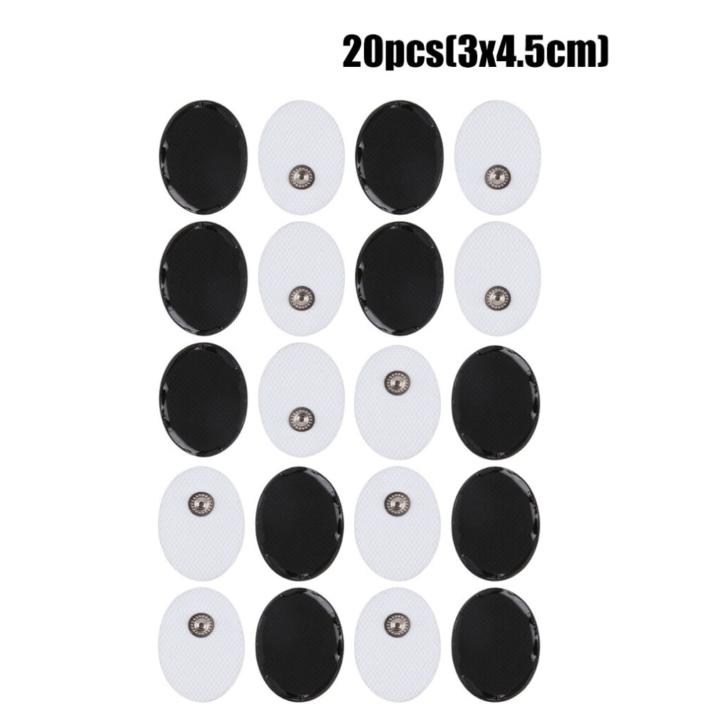 (a-20pcs(10 pair)3x4cm) 50/20pcs Muscle Electrostimulator Electrodes Pads Physiotherapy Accessories for Tens EMS Microcurrents Electric Body Massager-image-OPC-PC9NTQN-NEW