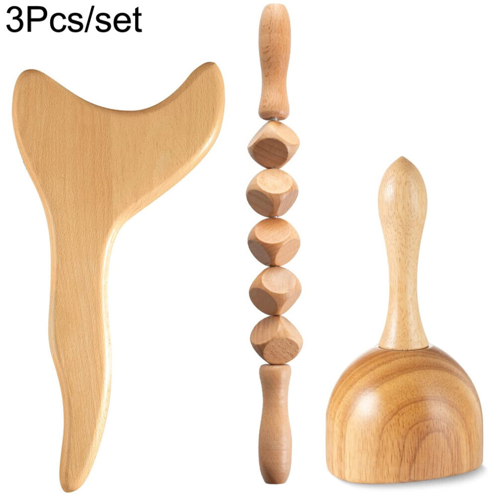 Dechoicelife (A-Style10) Wood Therapy Massage Tools For Body Sculpting, Maderoterapia Kit For Lymphatic Drainage,Anti-Cellulite.wood Massager Roller Rpoe