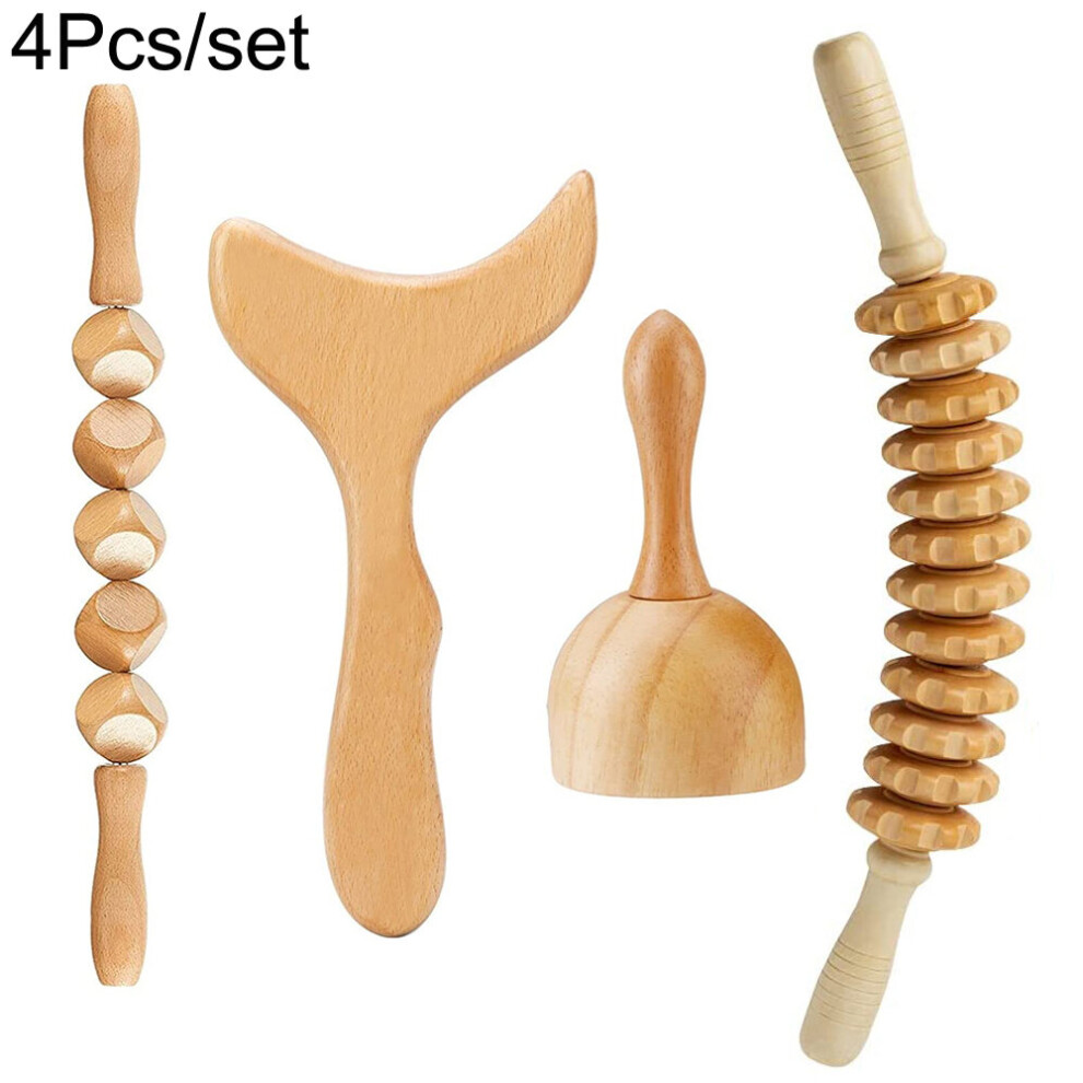 Dechoicelife (A-Style7) Wood Therapy Massage Tools For Body Sculpting, Maderoterapia Kit For Lymphatic Drainage,Anti-Cellulite.wood Massager Roller Rpoe