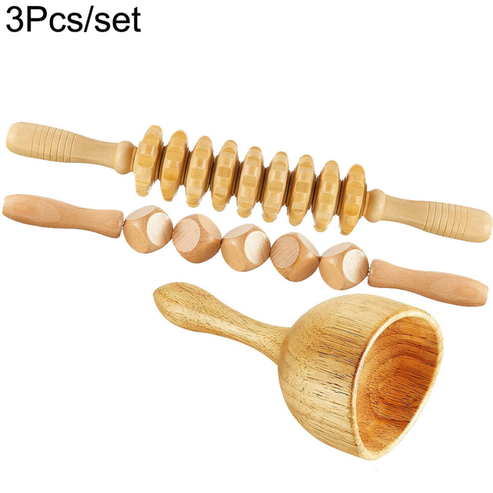 Dechoicelife (A-Style13) Wood Therapy Massage Tools For Body Sculpting, Maderoterapia Kit For Lymphatic Drainage,Anti-Cellulite.wood Massager Roller Rpoe