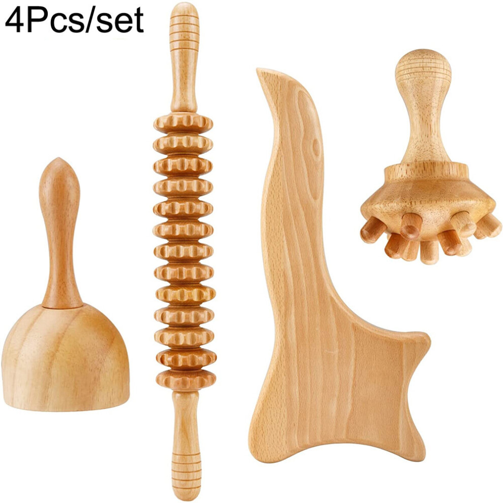 Dechoicelife (A-Style8) Wood Therapy Massage Tools For Body Sculpting, Maderoterapia Kit For Lymphatic Drainage,Anti-Cellulite.wood Massager Roller Rpoe