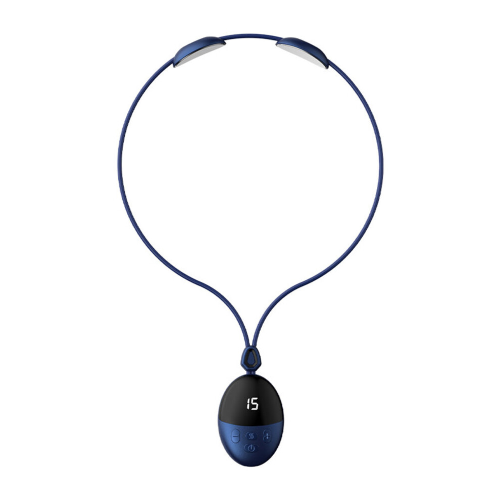 Dechoicelife Blue (A-B- Without Box) Salorie Smart Hanging Neck Neck Shoulder Cervical Spine Massager Hot Compress Neck Artifact Dredging Spine Neck Protector New