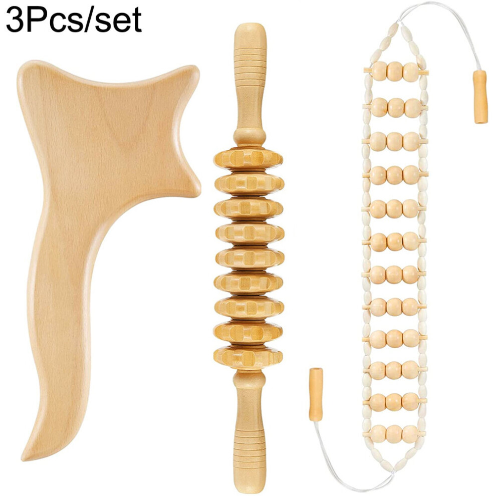 Dechoicelife (A-Style12) Wood Therapy Massage Tools For Body Sculpting, Maderoterapia Kit For Lymphatic Drainage,Anti-Cellulite.wood Massager Roller Rpoe