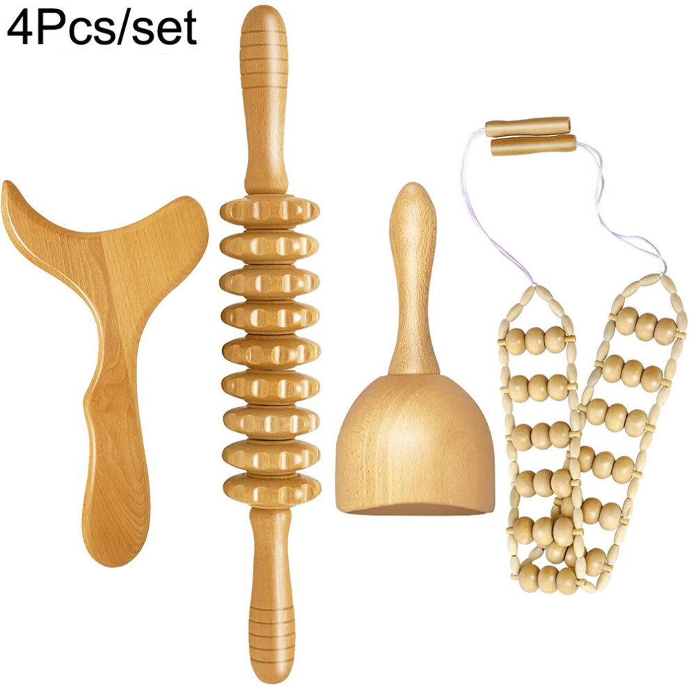 Dechoicelife (A-Style6) Wood Therapy Massage Tools For Body Sculpting, Maderoterapia Kit For Lymphatic Drainage,Anti-Cellulite.wood Massager Roller Rpoe