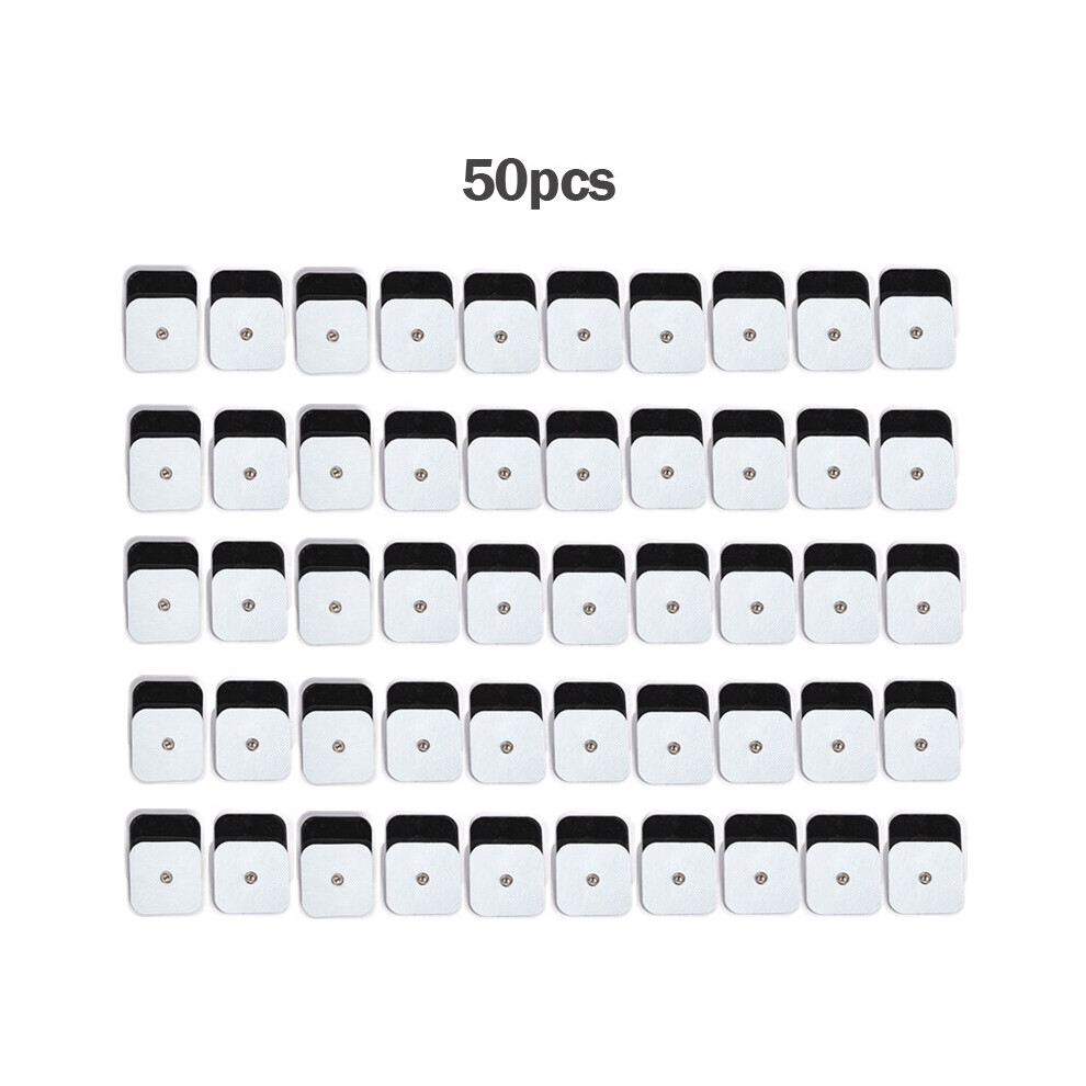 Dechoicelife (A-50Pcs5x5cm) 5*5Cm Electrode Pads Replacement Gel Self Adhesive For Ems Tens Physiotherapy Nerve Muscle Stimulator Acupuncture Machine