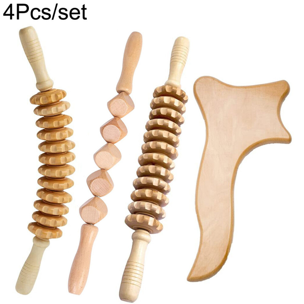 Dechoicelife (A-Style9) Wood Therapy Massage Tools For Body Sculpting, Maderoterapia Kit For Lymphatic Drainage,Anti-Cellulite.wood Massager Roller Rpoe