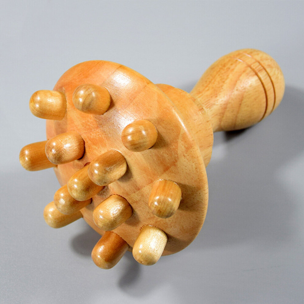 Dechoicelife Wood Therapy Mushroom Massage Tools, Wooden Mushroom Massager, Anti Cellulite Lymphatic Drainage Tool For Body Shaping