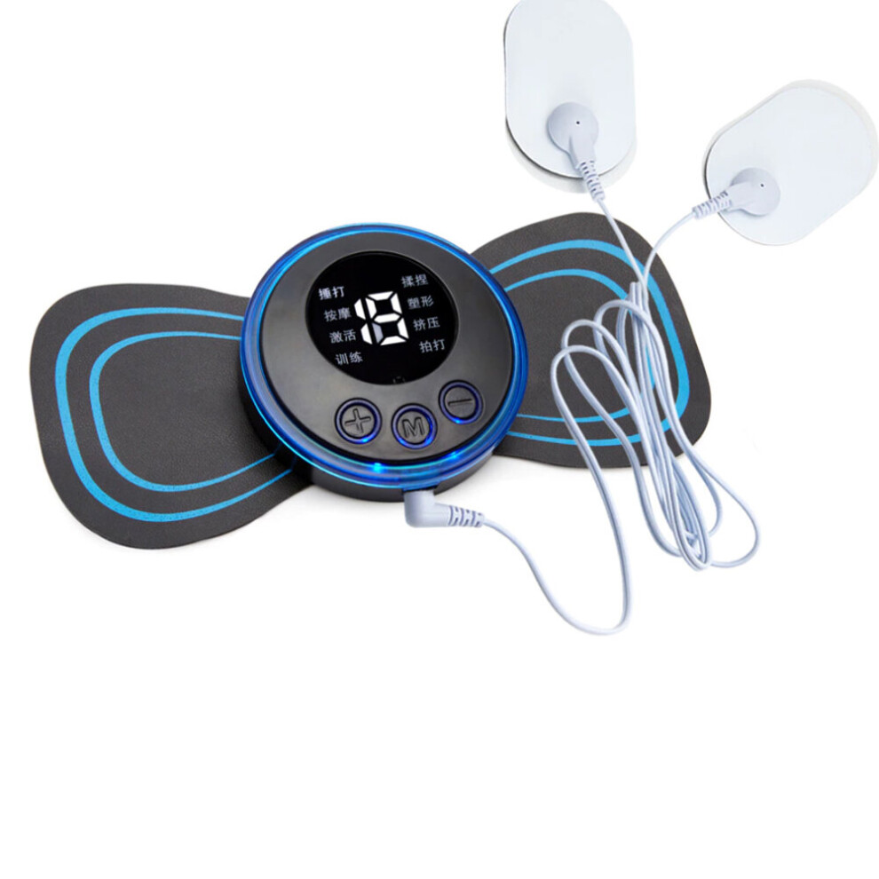 Dechoicelife (A-2 Head) Electric Heating Neck Massager Tens Pulse Back Cervical Spine Pain Relief Electroestimulador Ems Kneading Massager Acupuncture