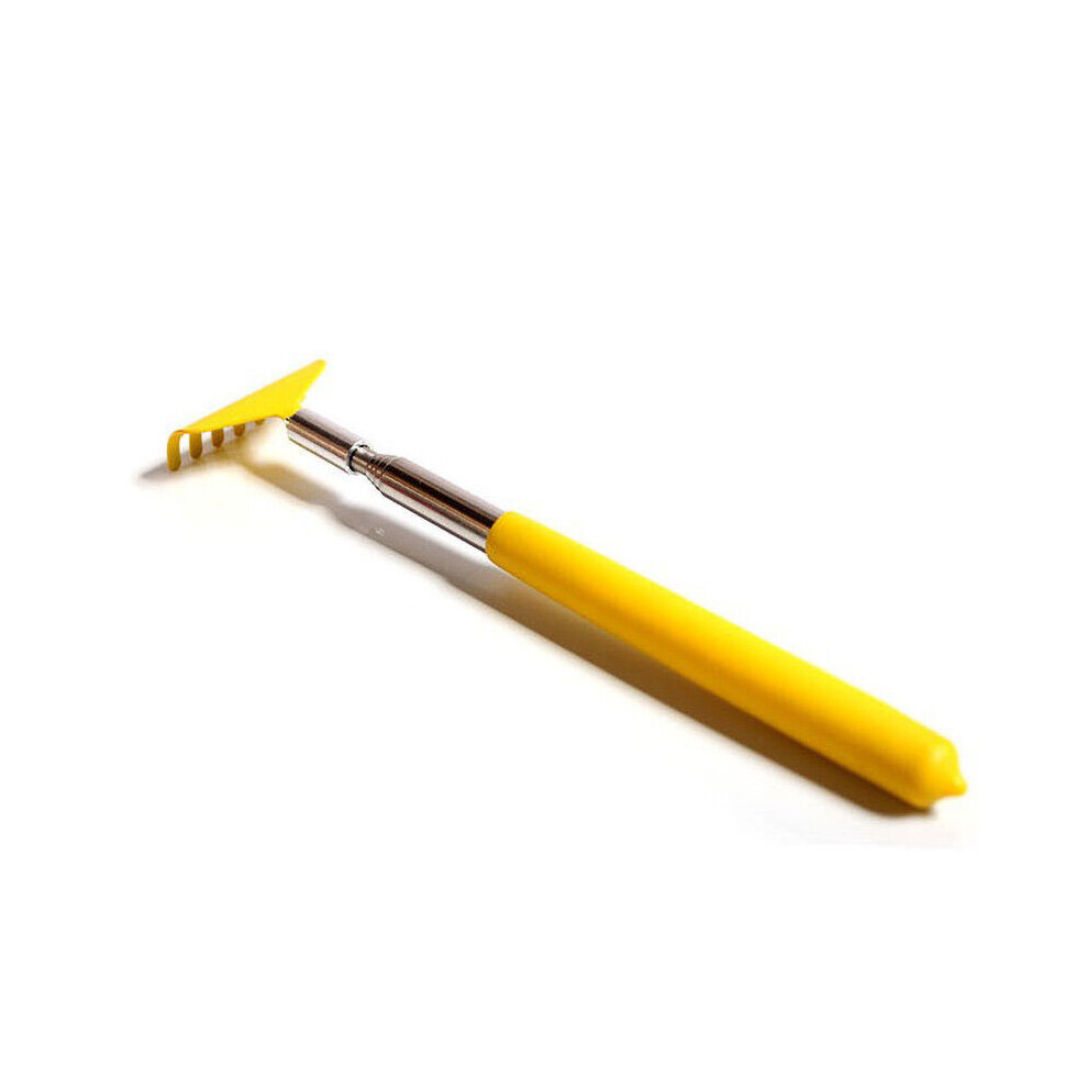 Dechoicelife Yellow (A-) Back Scratcher Telescopic Scratching Backscratcher Massager Back Scraper Massage Relax Back Scratcher Relieve Anti-Itch Tool
