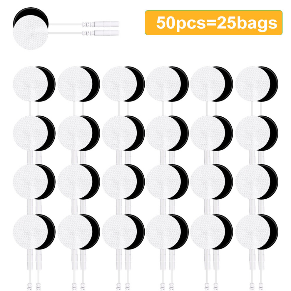 Dechoicelife (A-50Pcs) 50/100Pcs Non-Woven Conductive Gel Patch Electrode Pads For Tens Ems Digital Massage Physiotherapy Pulse Acupuncture Massager