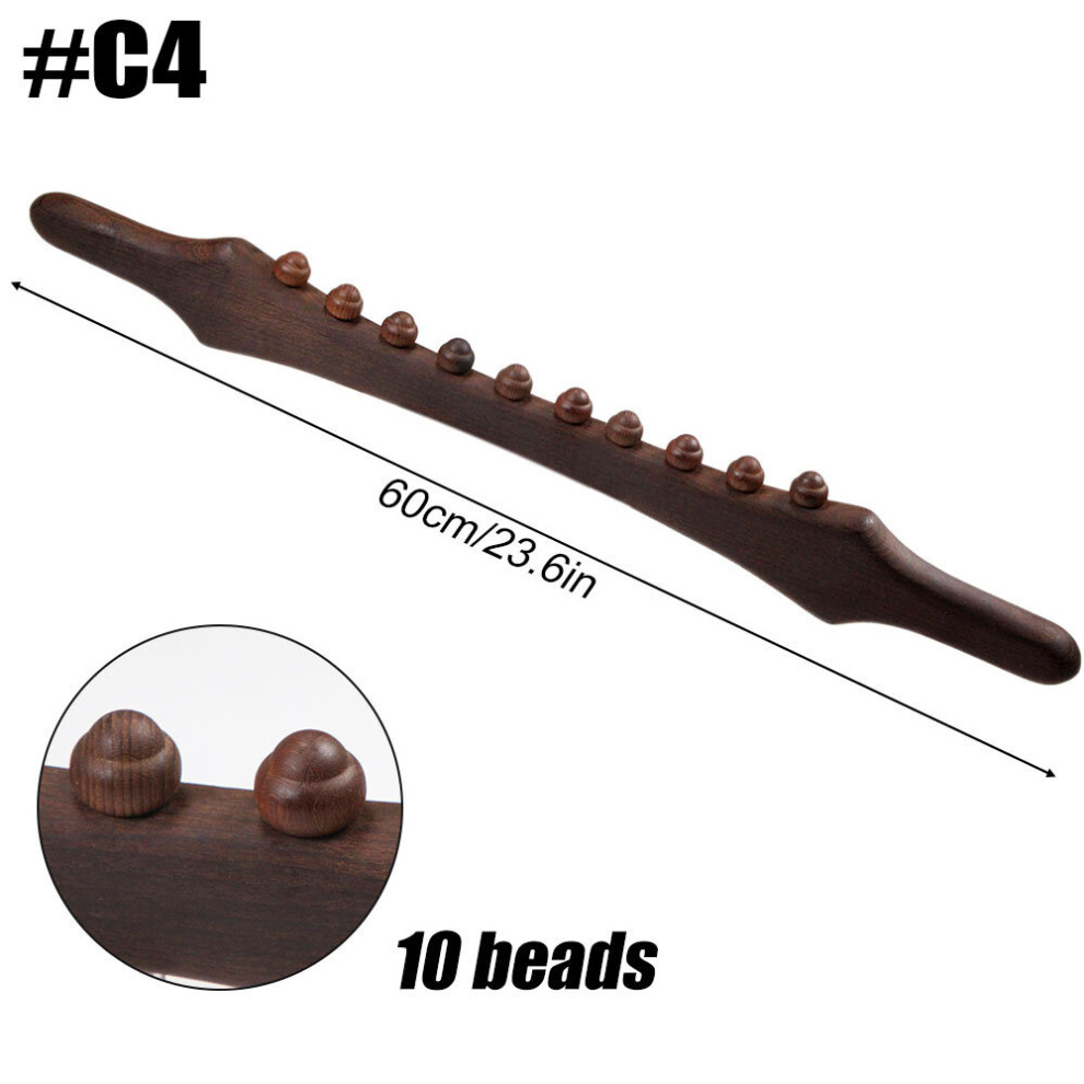 Dechoicelife (A-C4) Lymphatic Drainage Massager Wood Therapy Massage Tools Anti-Cellulite Body Sculpting Wooden Gua Sha Paddle For Muscle Release