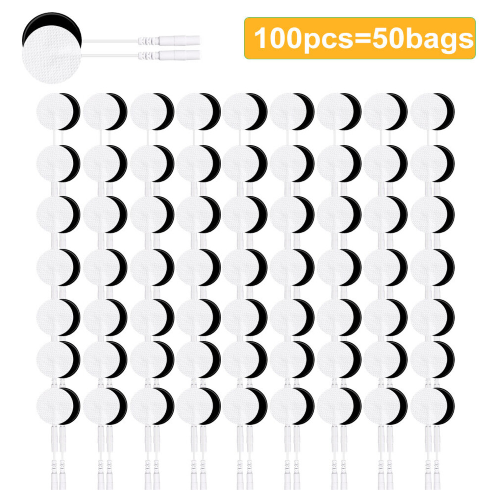 Dechoicelife (A-100Pcs) 50/100Pcs Non-Woven Conductive Gel Patch Electrode Pads For Tens Ems Digital Massage Physiotherapy Pulse Acupuncture Massager