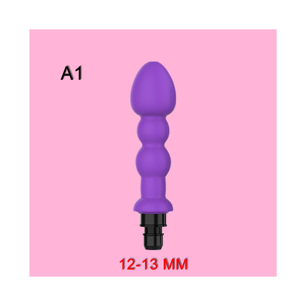 Dechoicelife (A-13Mm-Purple-A1) Massage Gun Head Vibrating Fascia Gun Accessories Silicone Head Lengthened Fascia Massage Gun Striking Vibrator