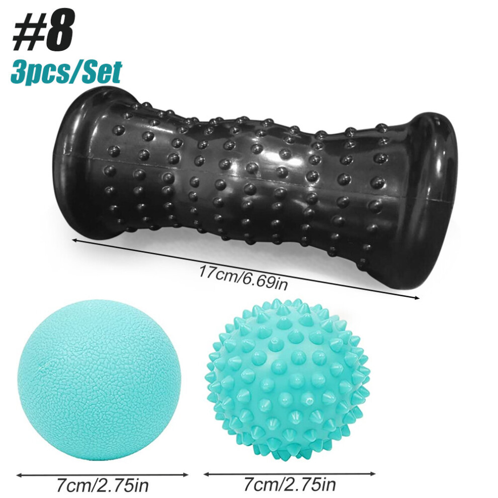 Dechoicelife (A-Set 8) Foot Massager Foot Massage Roller Muscle Roller & Balls Set, Foot Massage Roller Foot Hedgehog Ball For Relief Muscle Soreness