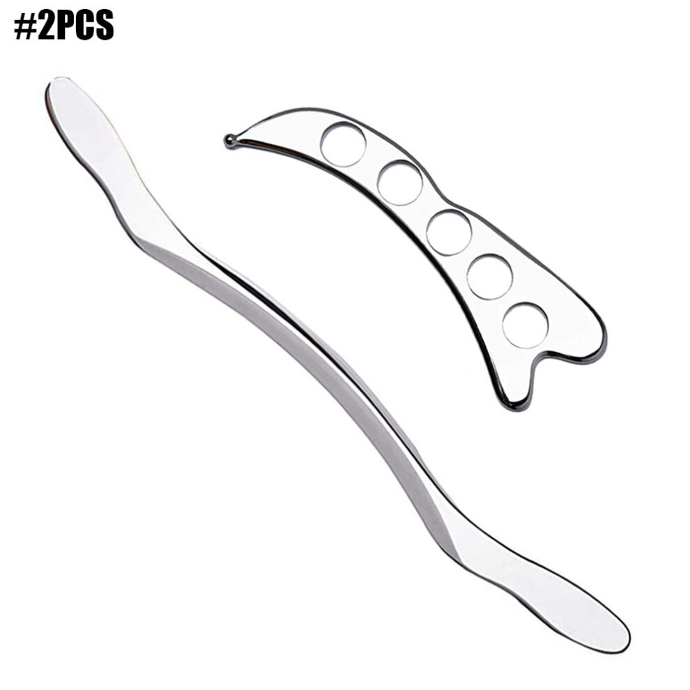 Dechoicelife Silver (A-) Gua Sha Board Massage Tools Deep Tissue Massage Fascia Recovery Muscle Mssager Guasha Scraping Board Gua Sha Scraper
