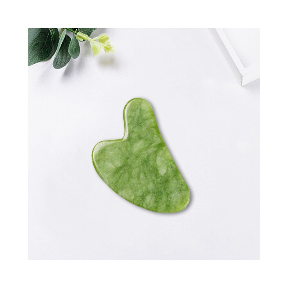 Dechoicelife Green (A-A) Natural Face Massager Guasha Jade Roller Scraper Board Facial Skin Care Tools Roller Massage Beauty Slimming Facial Skin Care
