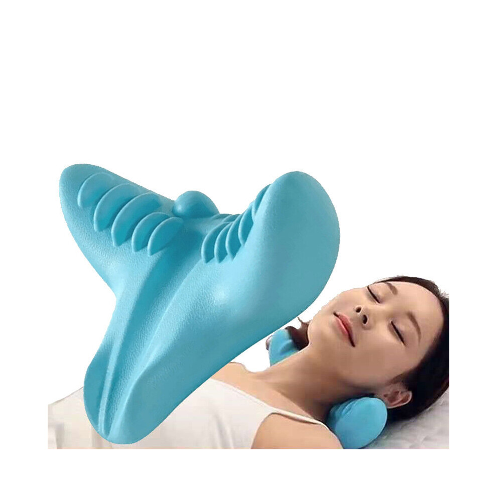 Dechoicelife Beige (A-) Neck And Shoulder Relaxer Corrector Vertebra Massager Cloud Pillow Cervical Stretcher Acupressure Point Relief Pain Traction