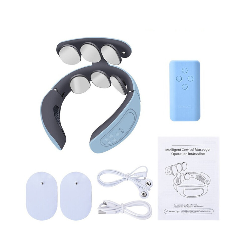 Dechoicelife Green (A-) Neck Massager For Pain Relief With Heat Electric Neck Cervical Spine Massage Usb Recharge Neck Relaxtion Home Health Care Device