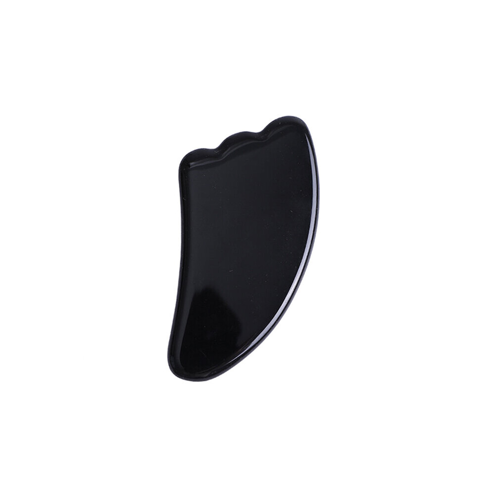 Dechoicelife Black (A-Gua Sha B) Natural Obsidian Face Massager Gouache Scraper Gua Sha Massage Tool Set Jade Roller Gouache For Face Jade Massage Roller