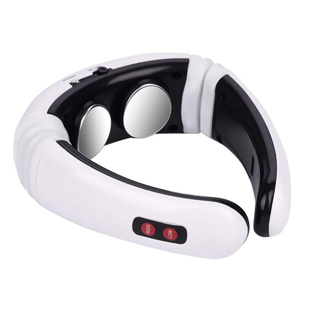 Dechoicelife Electric Shock Pulse Multi-Frequency Neck Massage Instrument Physiotherapy Cervical Magnetic Therapy To Relief Neck Pain