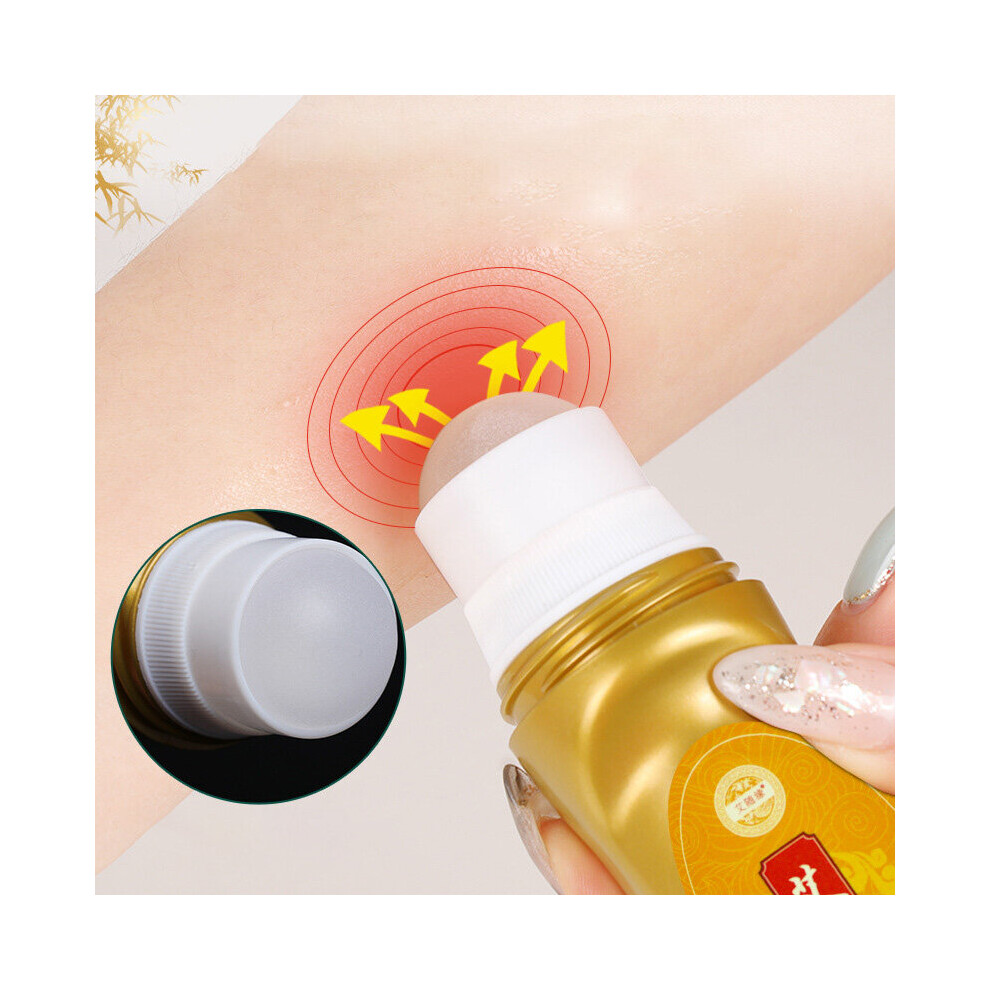 Dechoicelife 50Ml Wormwood Herb Liquid Warm Neck Knee Plaster Easily Absorbed Rolling Moxibustion Acupoints Smokeless Moxa Therapy
