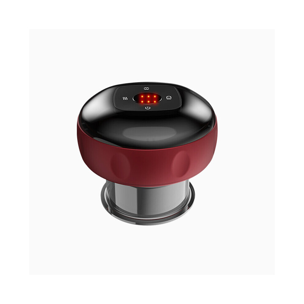 Dechoicelife Red (A-6 Levels-) Electric Vacuum Cupping Massage Intelligent Breathing Negative Pressure Scraping Anti Cellulite Massager Slimming Guasha