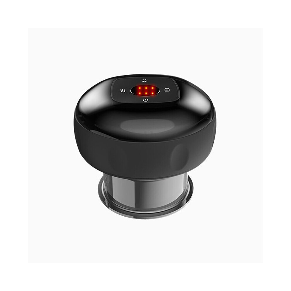 Dechoicelife Black (A-6 Levels-) Electric Vacuum Cupping Massage Intelligent Breathing Negative Pressure Scraping Anti Cellulite Massager Slimming Guasha