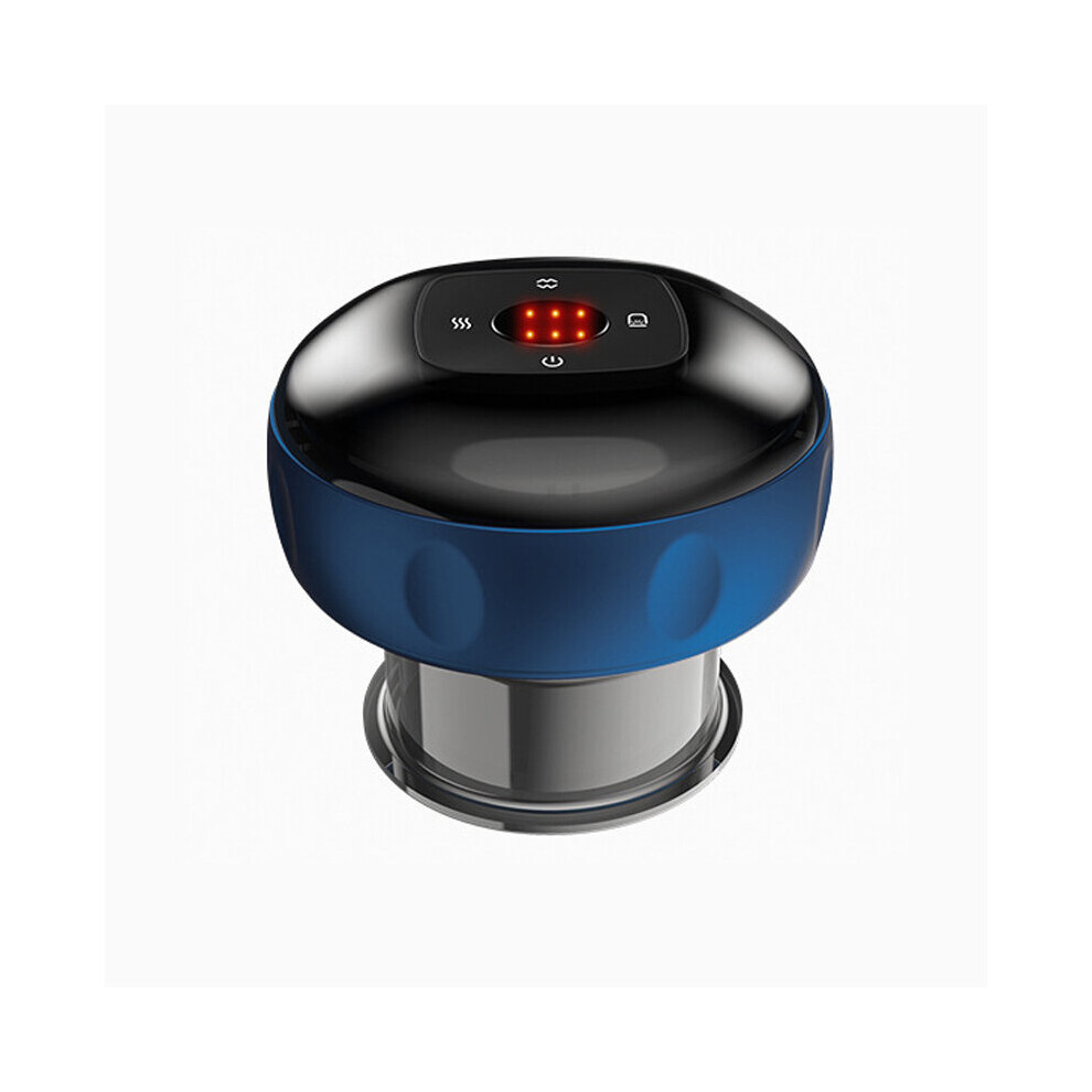Dechoicelife Blue (A-6 Levels-) Electric Vacuum Cupping Massage Intelligent Breathing Negative Pressure Scraping Anti Cellulite Massager Slimming Guasha
