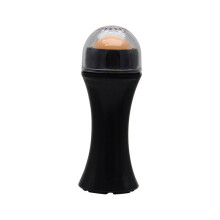 (a-Black-opp) 2 Colors Volcanic Stone Facial T-zone Cute Design Travel Women Makeup Tool Natural Matte Portable Face Roller Oil-Absorbing Ball