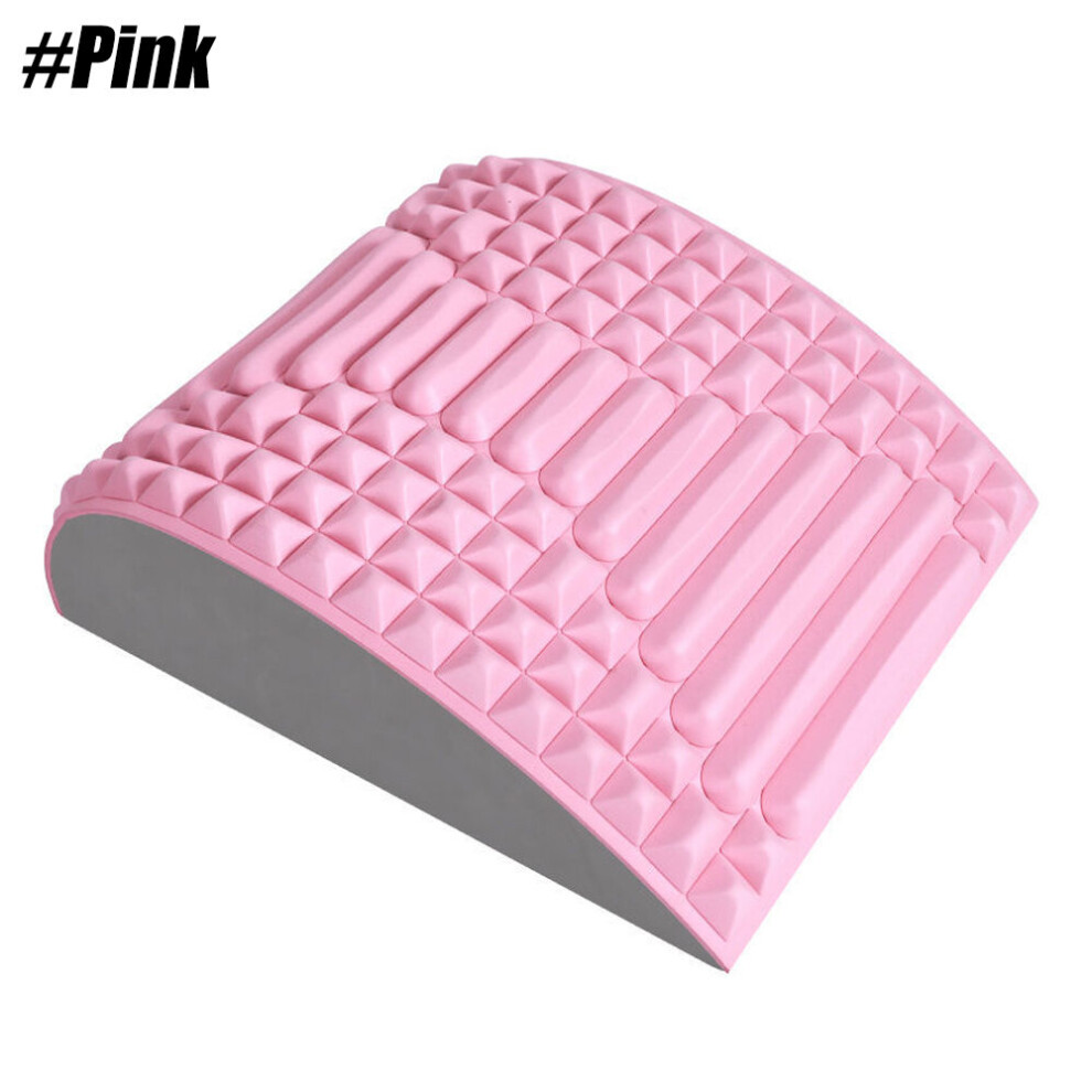 Dechoicelife Pink (A-) Tcare Back Massager Stretcher Equipment Massage Massageador Magic Stretch Fitness Lumbar Support Relaxation Spine Pain Relief