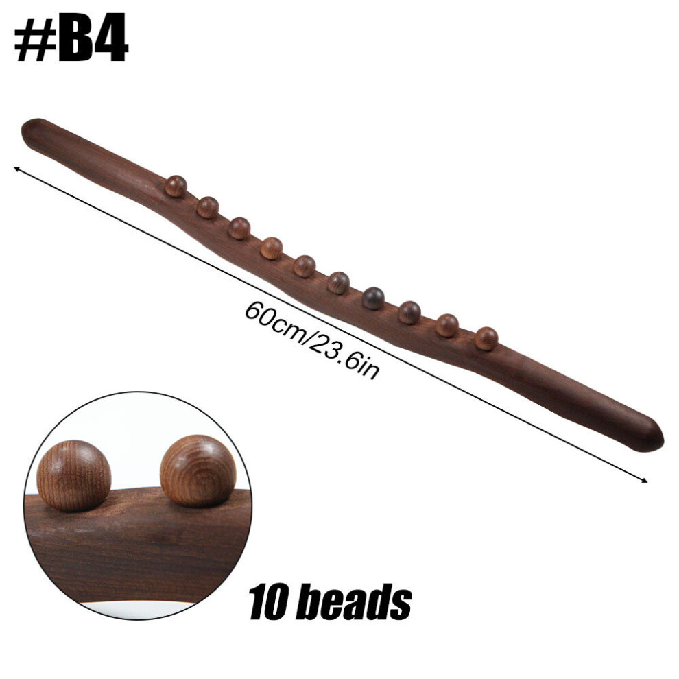Dechoicelife (A-B4) Wooden Massage Stick Wood Therapy Tool Anti Cellulite Lymphatic Drainage Paddle Massager Muscle Massage Relax Body Sculpting