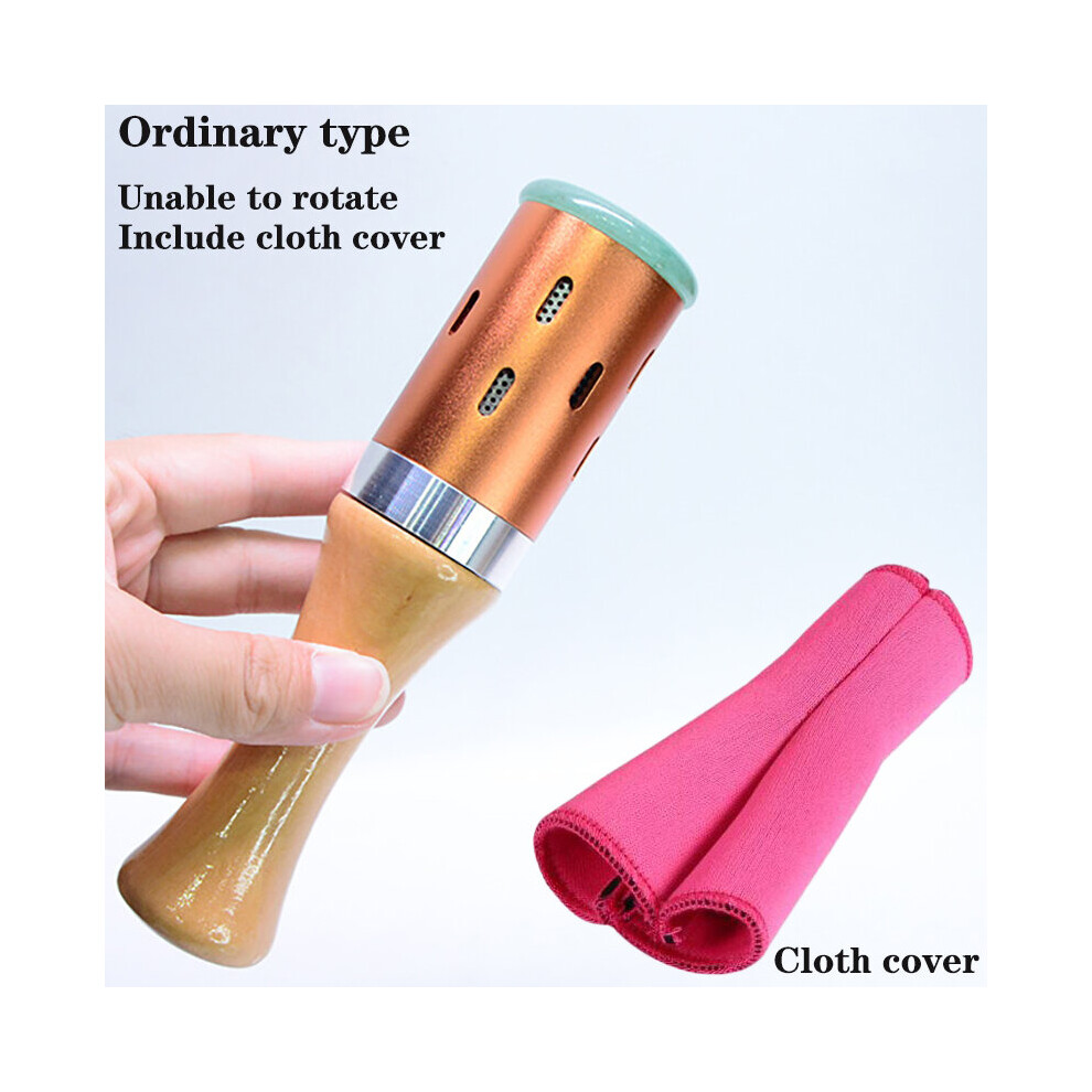 Dechoicelife (A-Nonrotatable Type) Jade Facial Beauty Massage Device Warm Moxibustion Rods Rotatable Lodestone Massager Moxa Stick Body Meridian Acupuncture Point