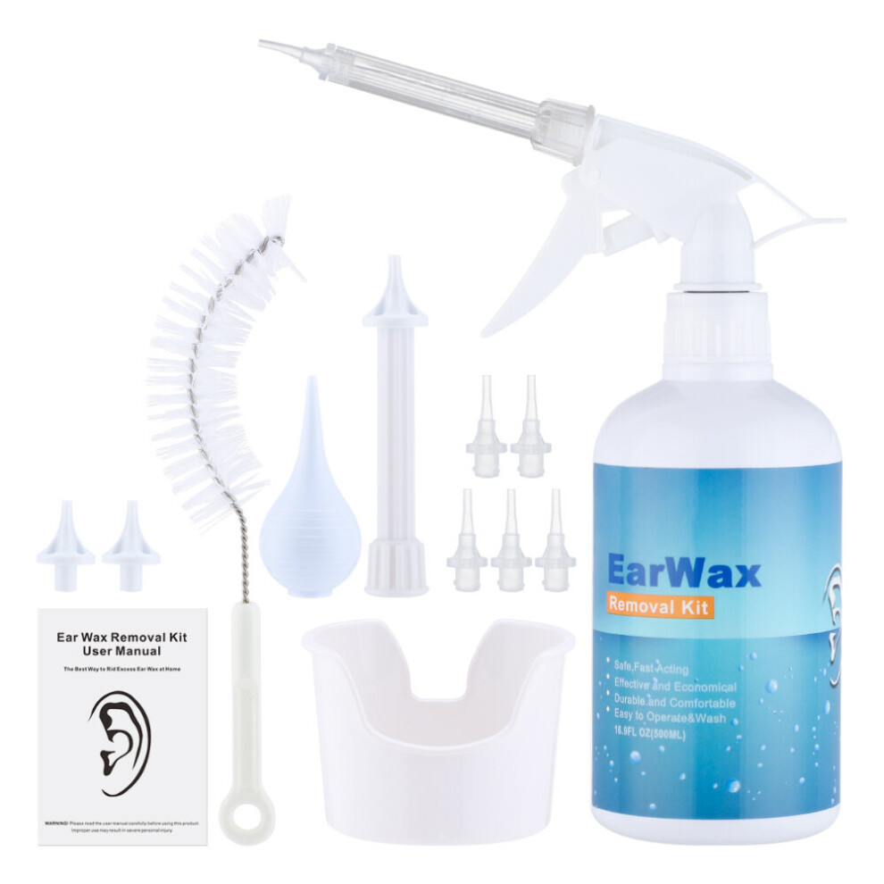 Dechoicelife Ear Wax Cleaning Tools Family Use Earwax Removal Kit Ear Wax Irrigation Bottle Sprayer Ear Cleaner For Adults Kids Health Care