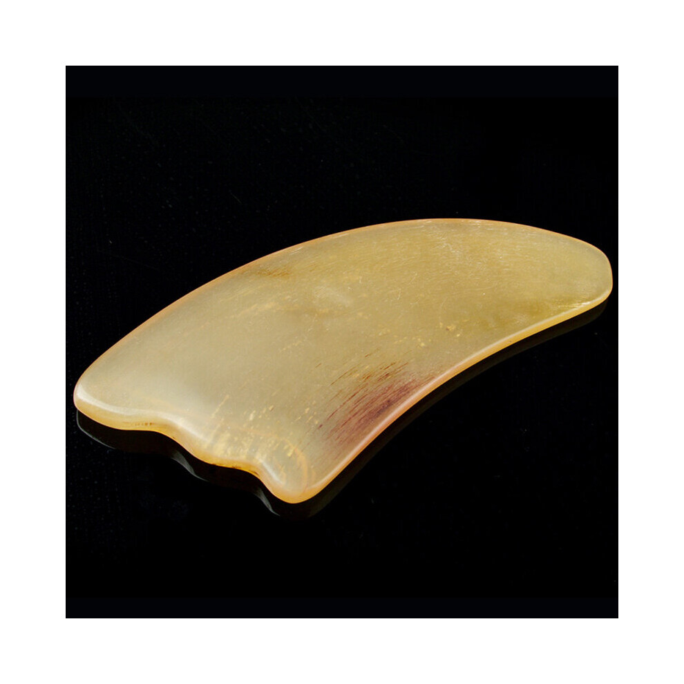 Dechoicelife Natural Ox Horn Gua Sha Scraping Massage Tool Guasha Board Tools For Spa Acupuncture Therapy Trigger Point Treatment On Face